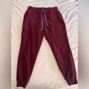 XL Burgundy Zamora High Waisted 2.0 - Jogger Scrub Pants